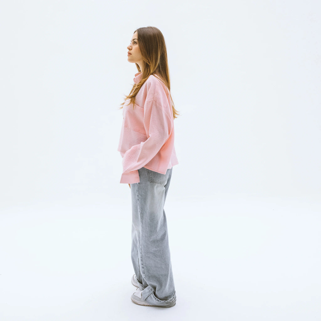 Cropped Linen Shirt