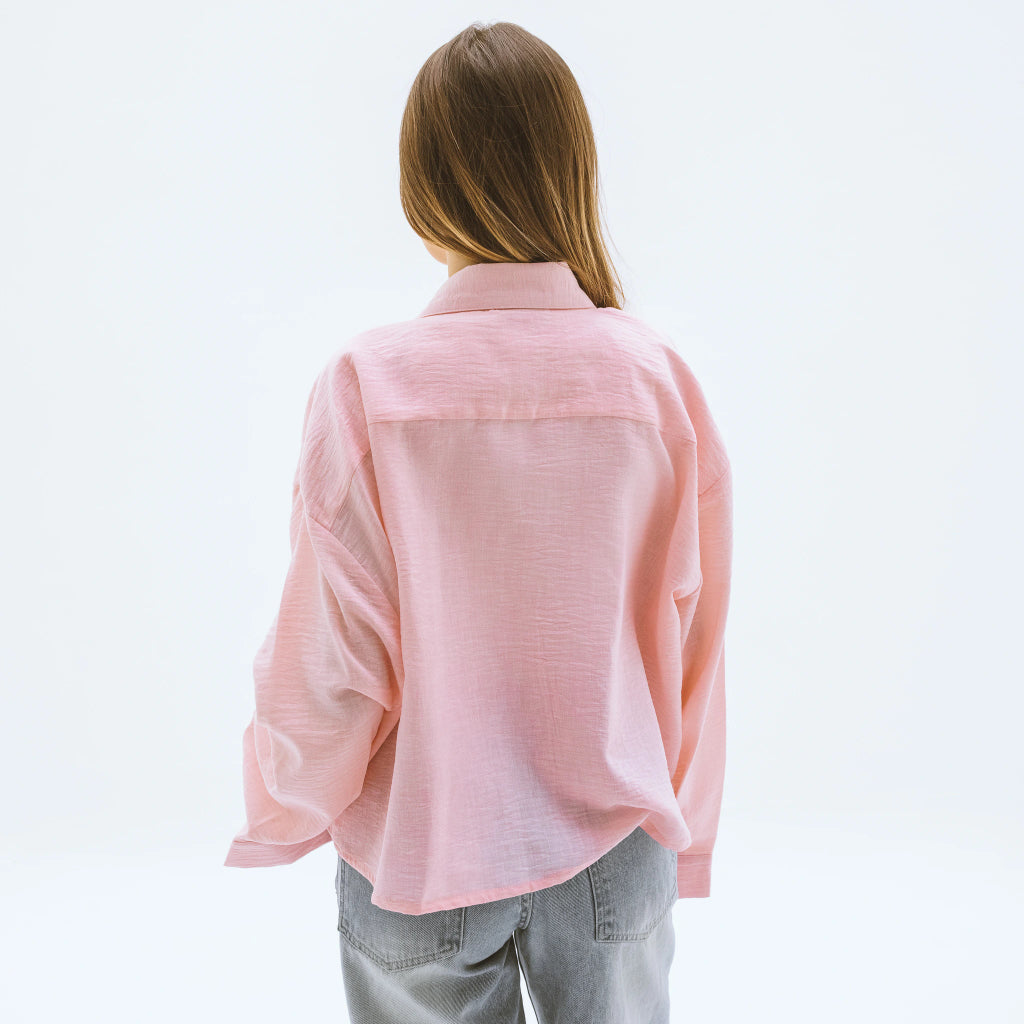 Cropped Linen Shirt