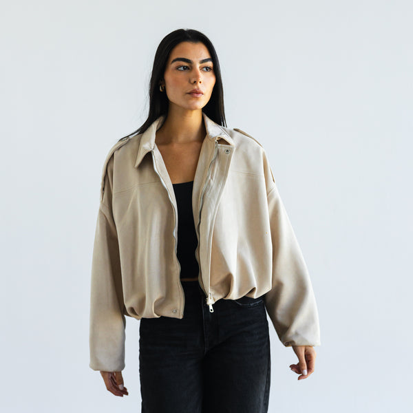 Suede Dreams Jacket - Beige